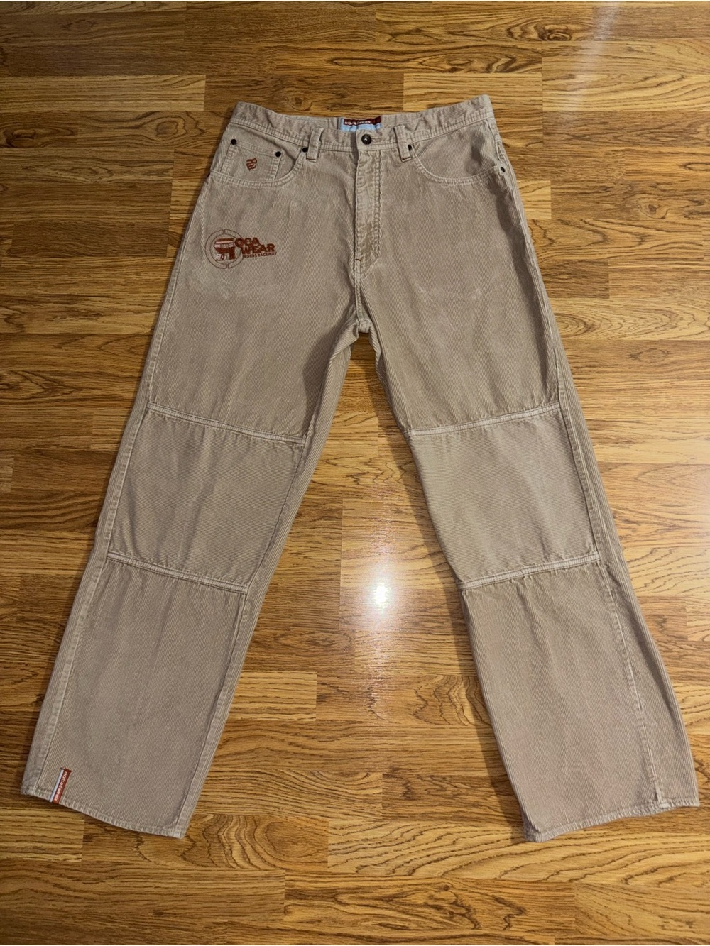 Rocawear Tan Corduroy Pants Men’s Size 36x34 Actual Length 32 Inch Vintage Y2K
